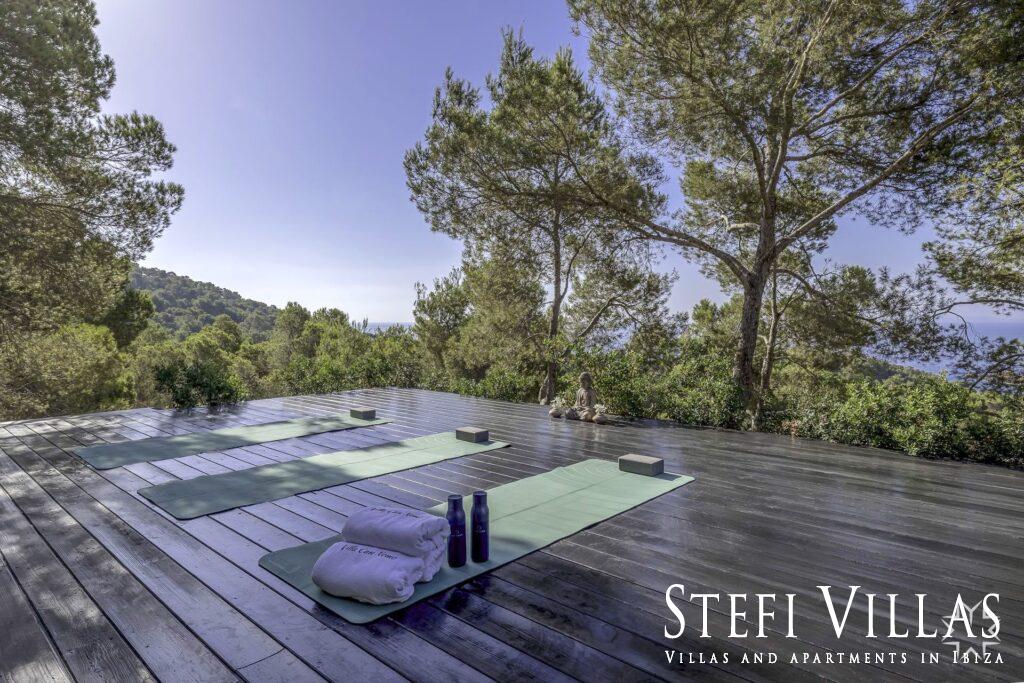 Villa super lujo en Cap Martinet Ibiza, para alquiler vacacional con spa , gym , jacuzzi, cine , discoteca, piscina 16 m2 , Mercedes Benz .