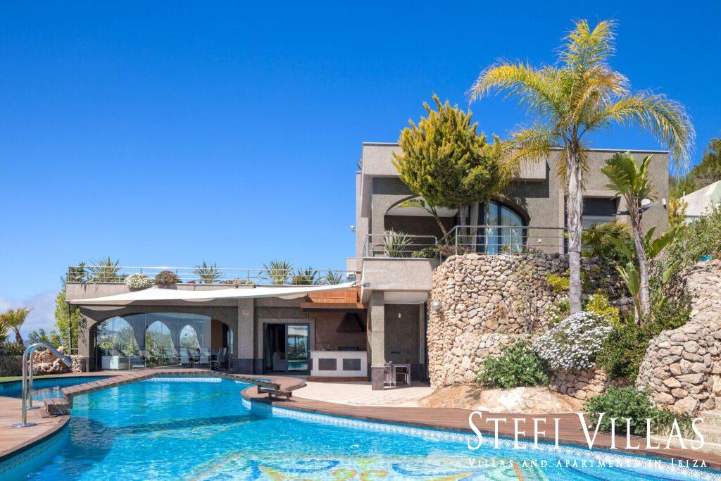 Luxury villa sea views Sa Carroca, Ibiza