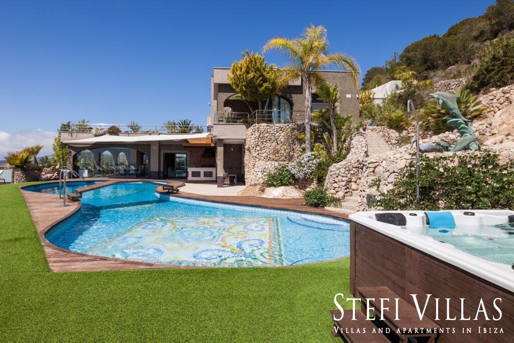 Luxury villa sea views Sa Carroca, Ibiza