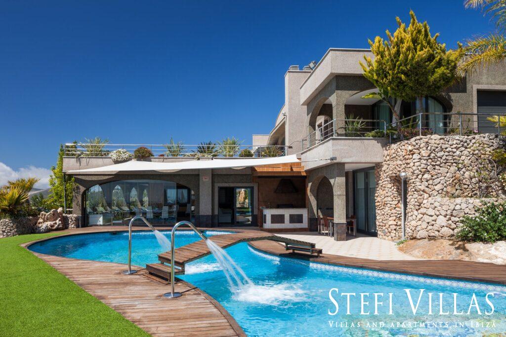 Luxury villa sea views Sa Carroca, Ibiza