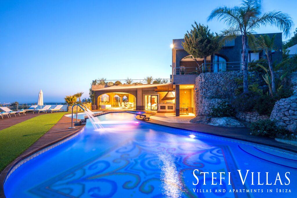 Luxury villa sea views Sa Carroca, Ibiza