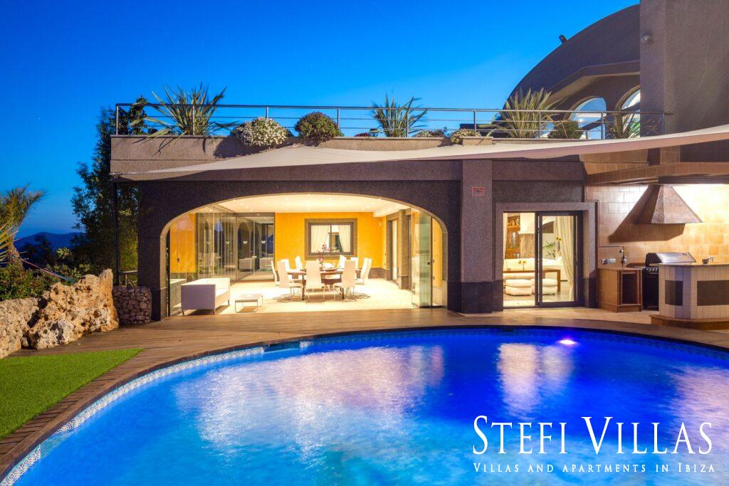 Luxury villa sea views Sa Carroca, Ibiza