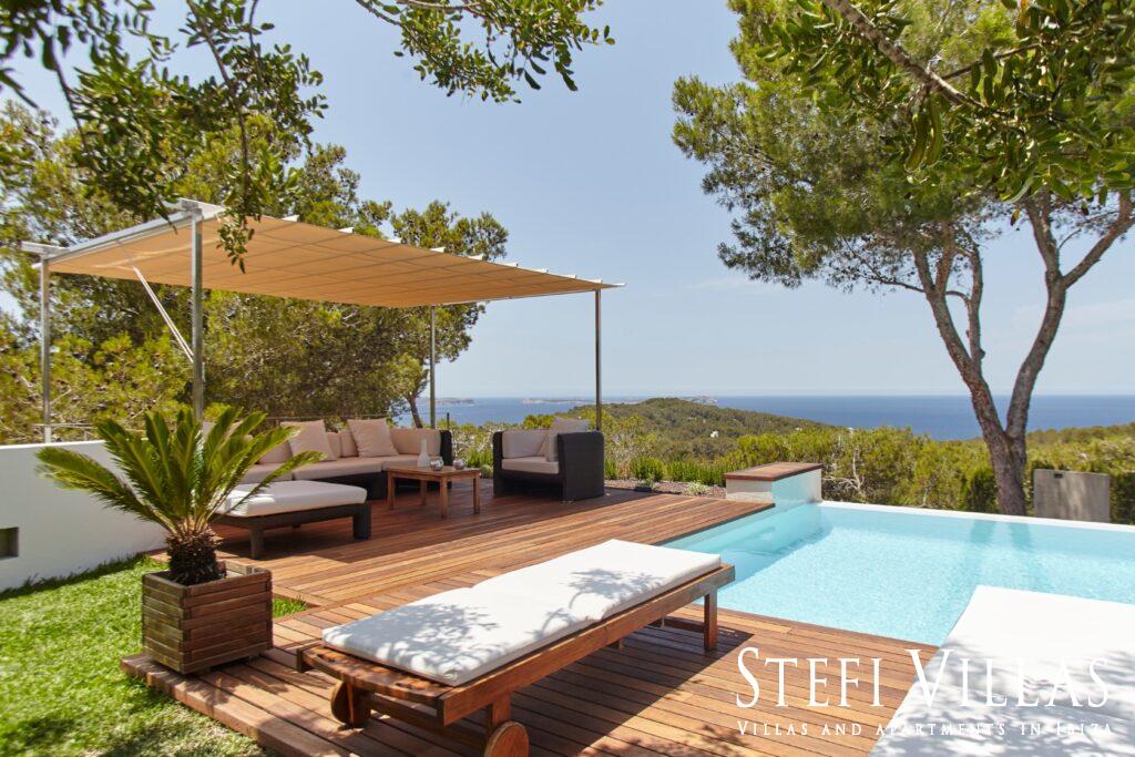 Luxury villa with sea and sunsets views