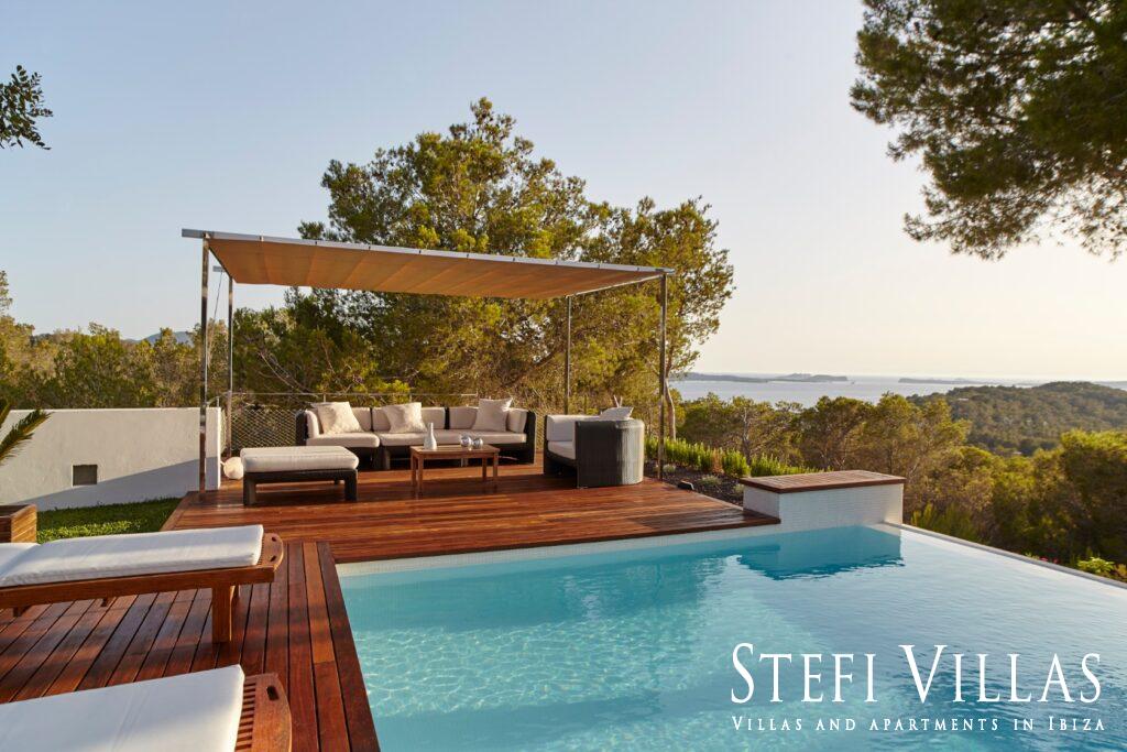 Luxury villa with sea and sunsets views
