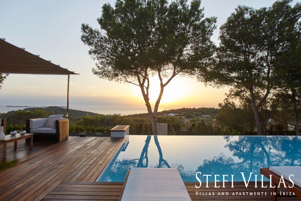 Luxury villa with sea and sunsets views