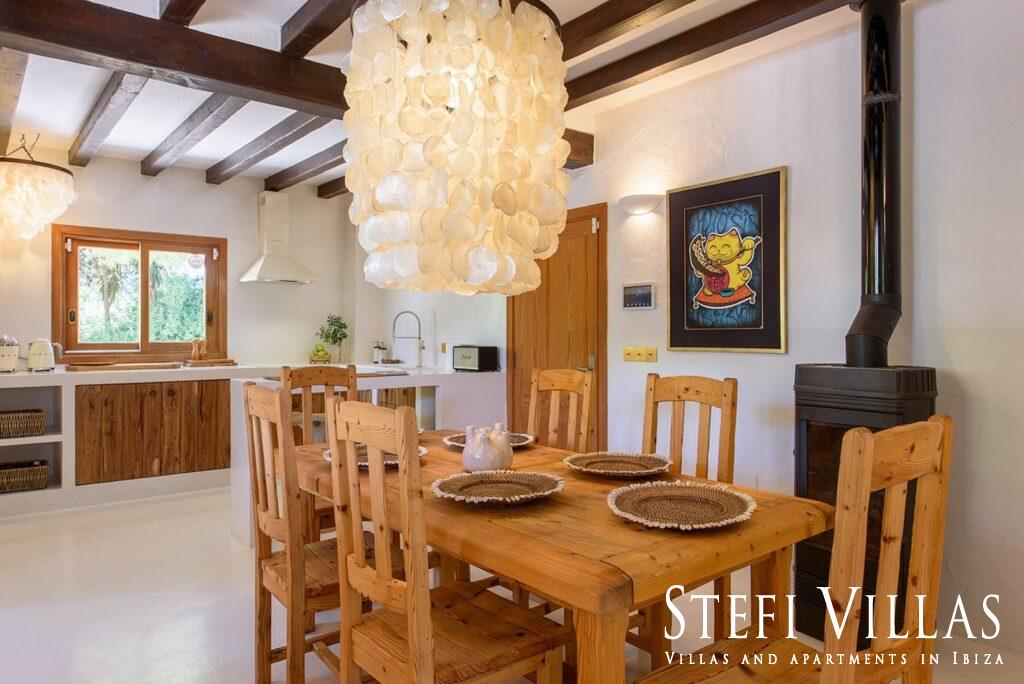 Villa located north of Ibiza 4 km from Benirras beach